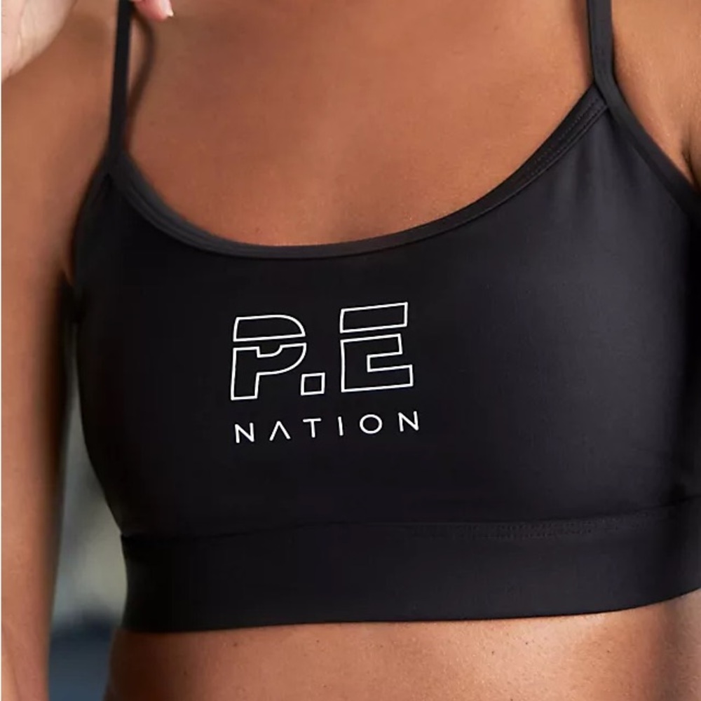 P.E Nation Stadium Sports Bra- Black